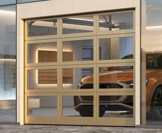 Панорамные ворота Алютех AluPro в Туапсе