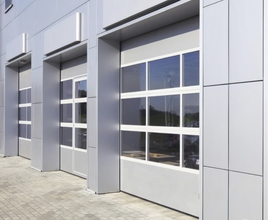 Панорамные ворота Алютех Alutrend в Туапсе