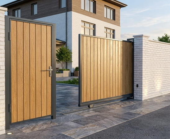 Деревянные ворота в Туапсе