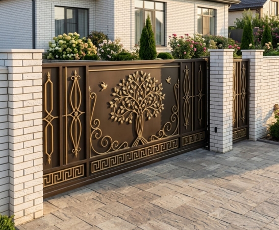 Металлические ворота в Туапсе